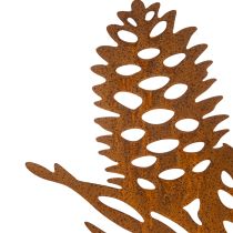 Itens Decoração de pinha em metal, com motivo de pinha, 96 cm