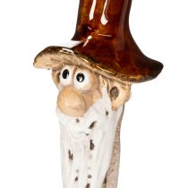 Itens Gnomo decorativo de jardim para vasos de plantas, 16 cm, 2 peças