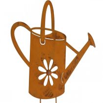Regador de flores, tampão de jardim em metal, decoração enferrujada L39cm