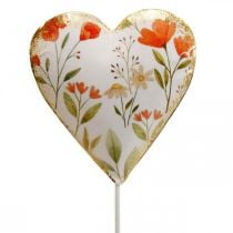 Plugue de flor plugue de coração plugue decorativo flores de coração 8×1,5×8cm 4 unid.