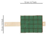 Itens Base de tijolo de espuma floral em madeira Florette Eco 12×10cm