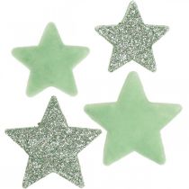 Espalhar decoração Estrelas de Natal Espalhar estrelas verde Ø4/5cm 40p