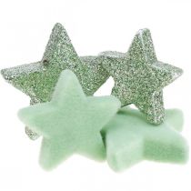 Espalhar decoração Estrelas de Natal Espalhar estrelas verde Ø4/5cm 40p