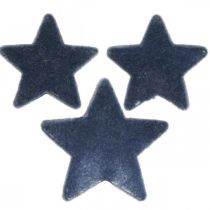Itens Decorações de Natal espalhadas, estrelas espalhadas, azul Ø4/5cm 40 peças