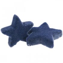 Itens Decorações de Natal espalhadas, estrelas espalhadas, azul Ø4/5cm 40 peças