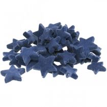 Itens Decorações de Natal espalhadas, estrelas espalhadas, azul Ø4/5cm 40 peças