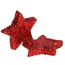 Itens Star Glitter 1,5cm para polvilhar vermelho 144 unidades