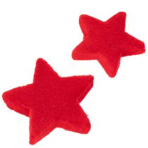 Itens Pequena estrela decorativa, decoração flocada, 5 cm, 40 peças