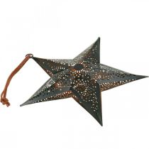 Itens Cabide de Natal Estrela Metal Estrela Preto A19cm