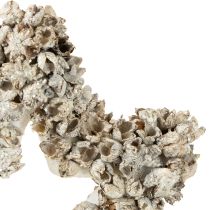 Itens Estrela para pendurar decoração de Natal branca, glitter Ø15cm