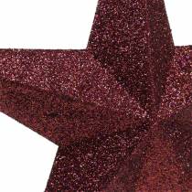 Itens Decoração hanger glitter star borgonha 21cm 2pcs