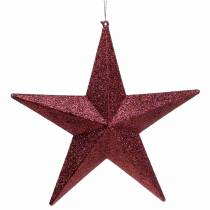 Itens Decoração hanger glitter star borgonha 21cm 2pcs