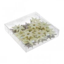 Itens Estrelas decorativas para artesanato espuma de borracha amarela e marrom 4 cm 36 unidades