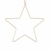 Itens Estrela decorativa para pendurar metal dourado Ø25cm 6uds