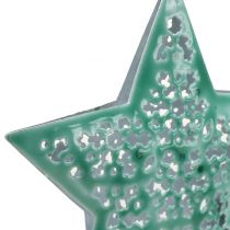 Itens Estrela verde-menta para pendurar 9,5cm 1p