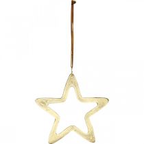 Itens Pingente de Natal, decoração estrela para o Advento, estrela decoração dourada 14 × 14cm