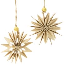 Itens Estrelas de papel, cores naturais, Ø10cm, 6 peças