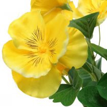 Amores-perfeitos artificiais Flor artificial amarela para colar 30cm