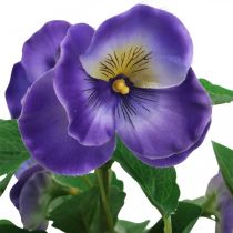 Pansy violeta flor artificial prado flor 30cm