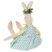 Itens Coelho de Páscoa de pelúcia, coelho de Páscoa com roupinhas, coelhinha H43cm