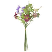 Itens Buquê de flores artificiais com flores coloridas, artisticamente arranjadas para uma decoração elegante, 60 cm
