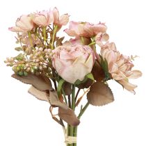 Itens Buquê de flores artificiais flores artificiais rosas artificiais antigas 30cm