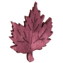 Itens Decoração dispersa madeira folhas de outono decoração de mesa colorida 3x4cm 72 un
