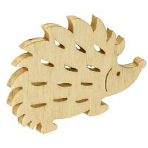 Itens Decoração dispersa decoração ouriço de madeira verde marrom branco 4x3cm 72 un