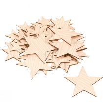 Itens Decoração dispersa estrelas de Natal marrom natural Ø3–5,5cm 48 unidades