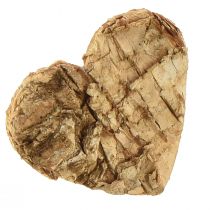 Itens Decoração dispersa coração de madeira corações de madeira casca de bétula 4 cm 60 unidades