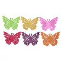 Itens Decoração dispersa borboleta decoração de mesa de madeira primavera 4 × 3 cm 72 unidades