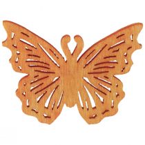 Itens Decoração dispersa borboleta decoração de mesa de madeira primavera 4 × 3 cm 72 unidades