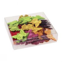 Itens Decoração dispersa borboleta decoração de mesa de madeira primavera 4×3cm 72 un