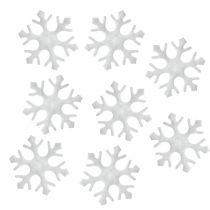 Flocos de neve dispersos brancos 3,5 cm 120p