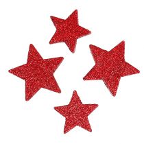 Itens Espalhar decoração estrelas vermelho, mica 4-5cm 40p