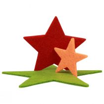 Espalhe estrelas de decoração, espalhe peças natalinas coloridas 108 peças