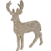 Itens Dispersão decoração natal veado glitter ouro 6×8cm 24p