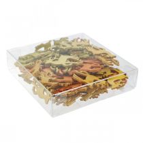 Itens Decoração dispersa de Natal em madeira de cervo natural 4×3cm 72 un