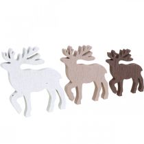 Scatter decoração de natal renas decoração de natal madeira 48 peças