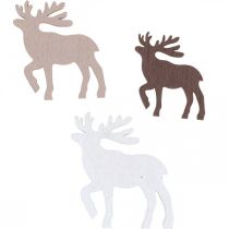 Scatter decoração de natal renas decoração de natal madeira 48 peças