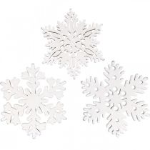 Dispersão de peças floco de neve, decoração de dispersão de cristal de gelo 3,5 cm 72 unidades