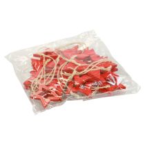 Itens Estrelas de madeira decoração cabide estrela de madeira vermelha 6/8/10/12cm 16 peças