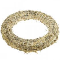 Itens Guirlanda de palha natural de 35 cm, base para guirlandas decorativas, guirlanda do Advento e decoração para o ano todo, conjunto de 10