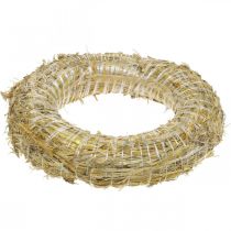 Itens Coroa de palha natural Ø35cm - coroa decorativa para artesanato e Advento, conjunto de 5