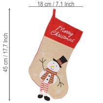 Itens Meia de Natal com motivo para pendurar, 50 cm, 3 peças