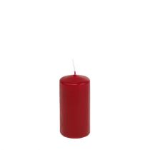 Itens Velas de pilar velas vermelhas H100mm Ø50mm vermelho velho 12 peças