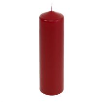 Itens Velas pilares vermelhas Velas do Advento vermelho velho 200/50mm 24 unidades