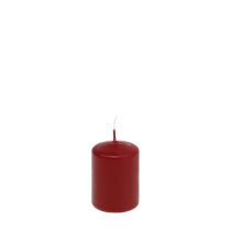 Itens Velas pilares H70mm Ø50mm velas vermelhas velhas 12 unidades