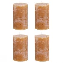 Itens Velas pilar velas caramelo cor sólida 60x100mm 4 un