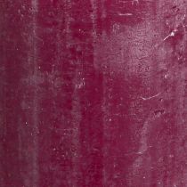Itens Velas Pilar Velas Berry cor sólida roxas 60×80mm 4 un